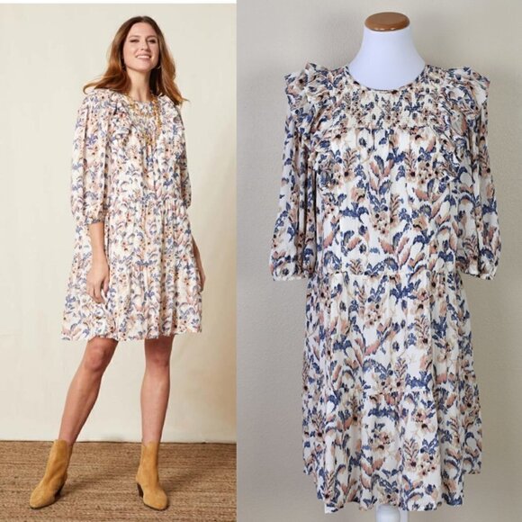 Matilda Jane Dresses & Skirts - Good Hart Matilda Jane Perennial Florals Ruffled Dress NEW Small